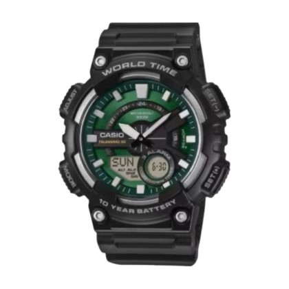 Casio AEQ-110W-3A2V Analog Digital Resin Band Men Watch